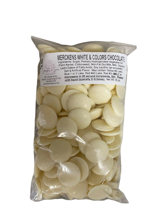 Merckens White Chocolate Wafers