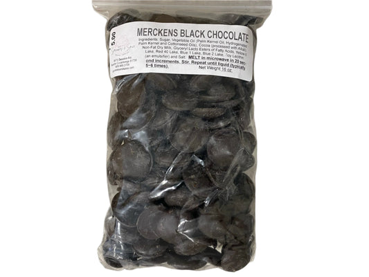 Merckens Black Chocolate Wafers