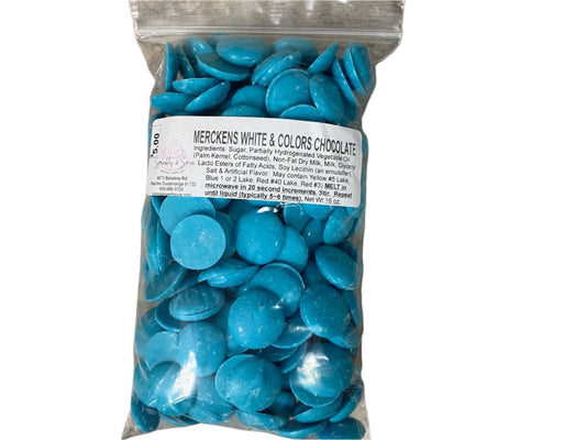 Merckens Light Blue Chocolate Wafers