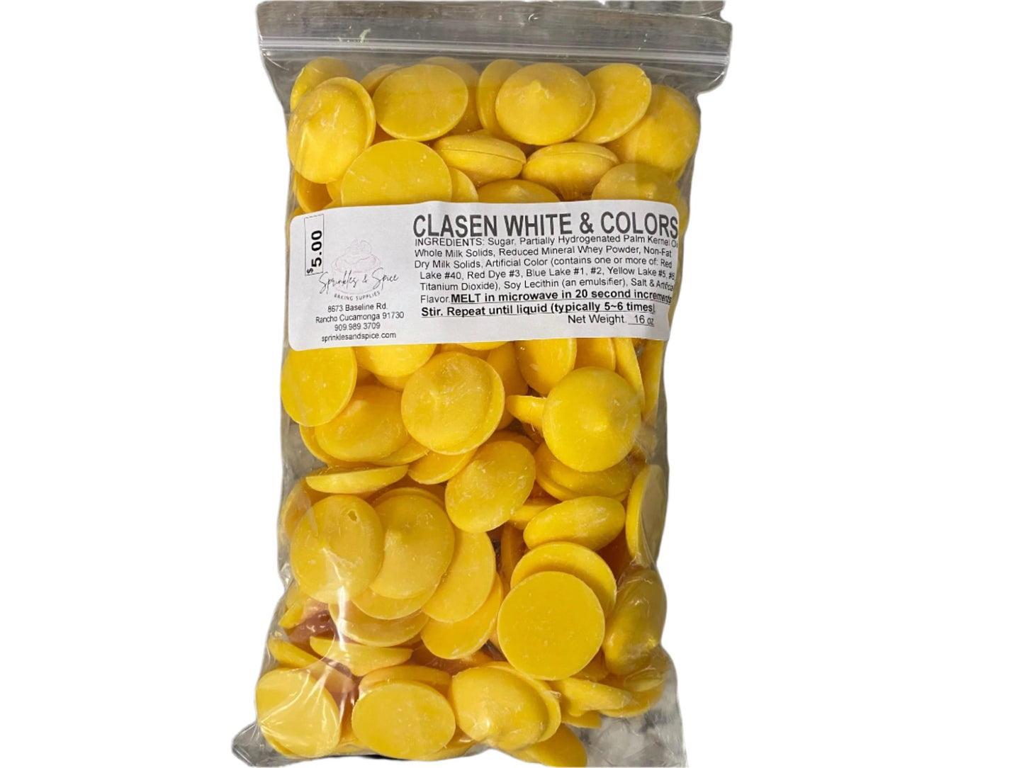 Clasen Yellow Chocolate Wafers