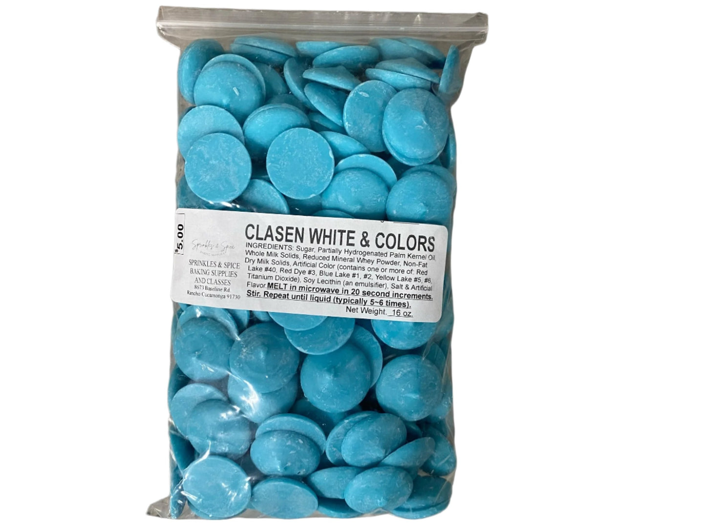 Clasen Light Blue Chocolate Wafers