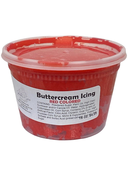 Buttercream Icing Red